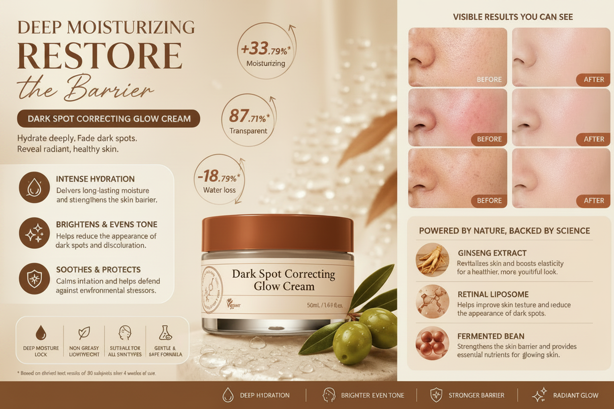 Dark Spot Correcting Glow Cream - Green Olives