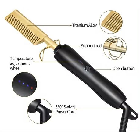 Electric Hot Comb for Hair & Wigs