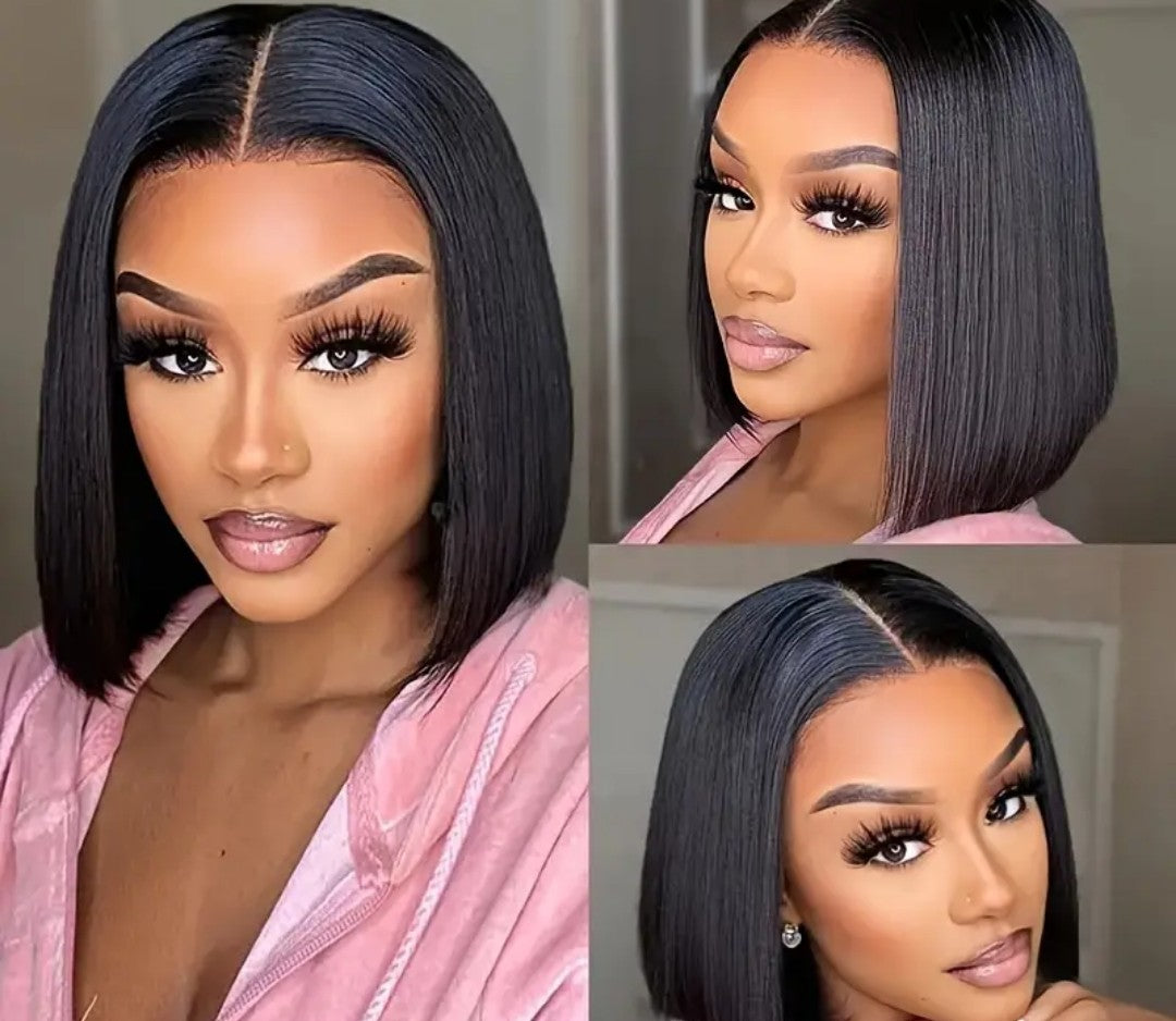 10" Straight Bob Wig — Glueless Lace Front